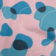 thumbnail image 1 of oneOone Georgette Viscose Medium Blue Fabric Abstract Organic Shape Craft Projects Decor Fabric Printed By The Yard 42 Inch Wide, 1 of 4