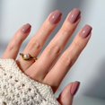 thumbnail image 1 of Uñas postizas Glamnetic Press On - Mauve On | Uñas postizas cortas, cuadradas y moradas, con calidad de salón | 15 tamaños - Kit de 30 uñas con pegamento, 1 of 1