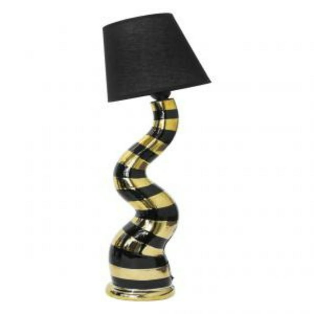 Lampara De Mesa Buro Dorada Exclusiva Moderna 60 Cm Grande