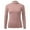 Pink, variant on Winter clothing for women Winter Tops For Women Crew Neck Lined Thermal Thermal Underwear Slim Tops Long Sleeve Thermal Shirts Color Block Tops