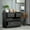 Black, variant on Dresser Cabinet with 7 Drawers, Modern 7 Drawer 6 Floors Dresser Chest with Matte Gold Handles, Wood Storage Chest of Drawers for Bedroom Living Room (White)
