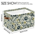 thumbnail image 4 of Yayeee Canvas Storage Basket with Handles for Shelves Fabric Bins Closet Organizer, Light Floral, 4 of 8