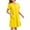 Yellow, variant on WMTBSRSW Zip Up Robes for Women Solid Short Sleeve Zipper House Coat Knee Length Bathrobes Lightweight Ladies Comfy Nightgown with Pocket S-XXL