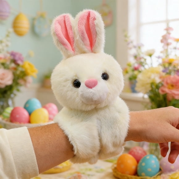 EGNMCR Pool Toys, Baby Toy, Toddler Toys Cute Rabbits Plushs Toy Pin K Ears Vivids Eyes And Fluffys Coat Gift For Girls And Women Party Gift cotton Plush bunny
