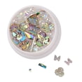 thumbnail image 2 of maskred 1/2/3/5 Art Crystal Flower Shining Rhinestone Pearl Sequin Rhinestone Manicure Decoration No.4 1 Pc, 2 of 6
