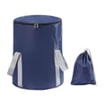thumbnail image 3 of Bolsa de lavado de pies plegable con bolsa de almacenamiento, lavabo al aire libre, bañera impermeable, cubo de de pies portátil multifuncional Azul oscuro Yinane Cubo para remojar los pies, 3 of 8