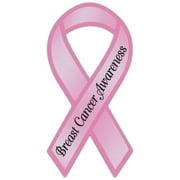Ribbon Shaped Awareness Support Magnet - Breast Cancer (Pink) - Cars, Trucks, SUVs, Refrigerators