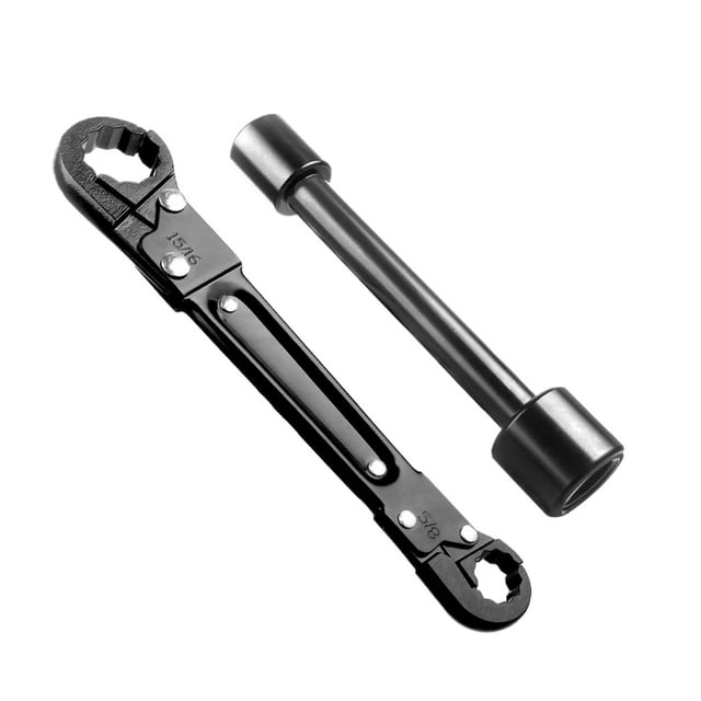 Shengyu Kit de Clé à Angle Stop Plomberie 2 Pcs Installation Facile Écrou Outils de Clé à Angle Stop Plomberie Noir