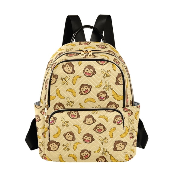 Cute Monkey Fashion Backpack for Women Lightweight College Travel Casual Daypack