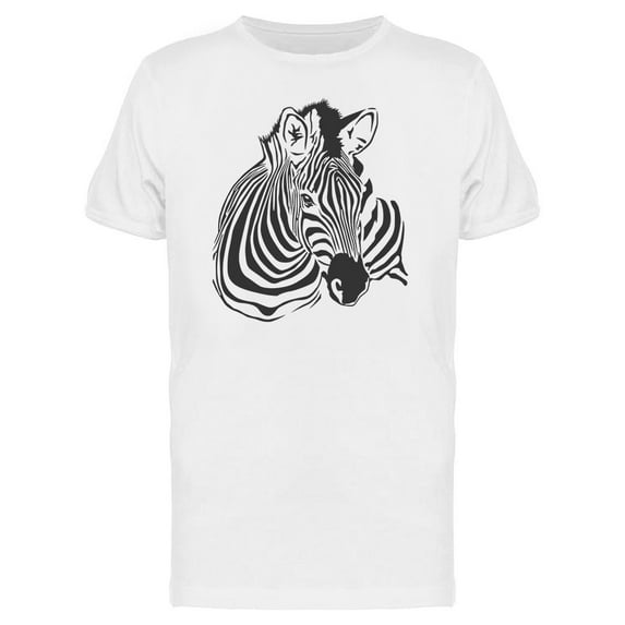 Zebra Looking Sketch T-Shirt Men -Image by Shutterstock, Male XX-Large