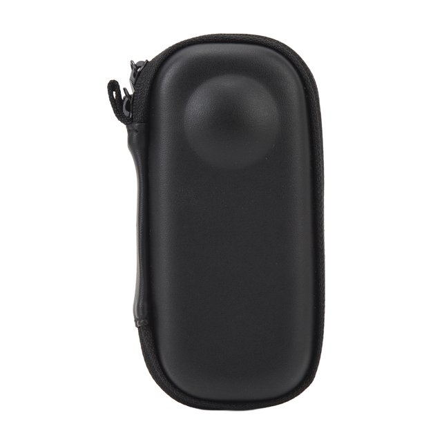 Estuche de transporte para cámara de acción Bolsa de almacenamiento dura Carcasa de PU Forro suave Accesorio portátil para cámara de acción para Insta360 ONE X3 X2 Negro