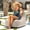 Flax, variant on Jaxx Ponce Outdoor Bean Bag Chair - Weather Resistant Patio and Poolside Lounge Seating, Taupe Stripes