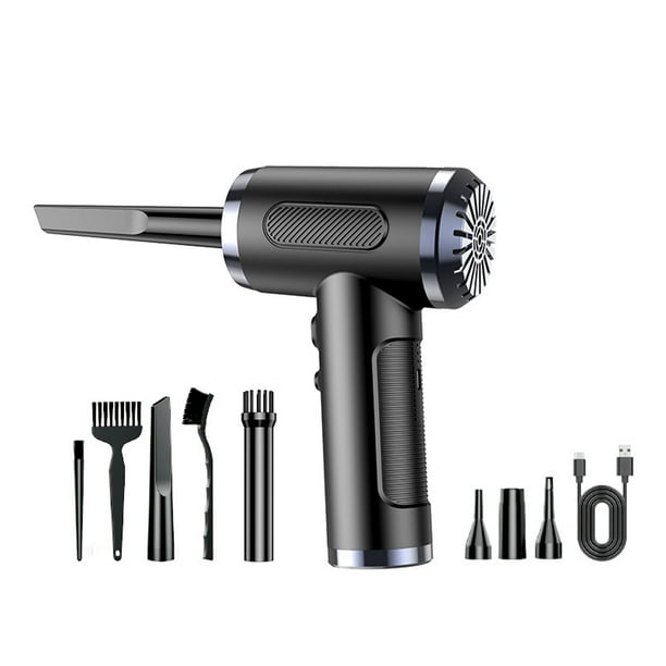 Naiovety Soplador de polvo inalámbrico portátil, limpio y electrónico, para diversos productos, lo que da como resultado una mejor limpieza Suministros de limpieza para el hogar VC016negro+50000RPM
