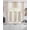 Beige, variant on Yellow White Ombre Swag Kitchen Curtains Sets for Windows 24 Inch Length, Modern Gradient Minimalist Aesthetic Short Window Curtain Panels Swags Valances and Tiers 3 Piece Set for Cafe/Dining Room