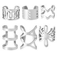 thumbnail image 1 of Manchon d'Oreille Sans Perçage 6 Pcs en Acier Inoxydable à Clip Boucle d'Oreille Clip de Cartilage d'Oreille, 1 of 10