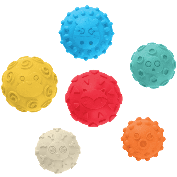 LulyBoo Sensory Texture Balls, Scented, 6-Piece