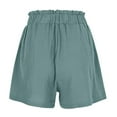 thumbnail image 3 of Hyknon Womens Shorts Summer Casual Solid Color Comfortable Loose Fitting 4PC Workout Shorts Elastic Waist Drawstring Sports Gym Running Shorts with Pockets, 3 of 4