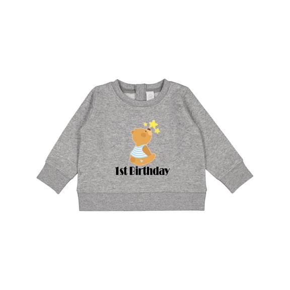 Inktastic 1st Birthday 1 Year Old Boy Bear Baby Sweatshirt