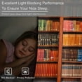 thumbnail image 5 of 54W x 84L Bookshelf Blackout Curtains Grommet Thermal Insulated Room Top Darkening Curtains for Living Room Bedroom Inch Set of 2 Panels Bookstoreage Book, 5 of 6