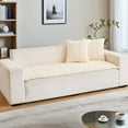 thumbnail image 5 of CJC Couch Cover for Dogs, Washable Fuzzy Pet Couch Covers for 3 Cushion Sofa Protector, Pet Friendly Dog Mat (Beige, 28'' x 59''), 5 of 10