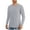 Gray, variant on successthop Sun Shirt for Men Long Sleeve UV Protection Running Crewneck Tops Breathable Lightweight Solid Clothes L