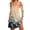 Orange, variant on 2025 New Women's Fashionable Casual V-Neck Floral Print Pocket Seven Quarter Sleeve Lightweight Soft Dress Spring Summer Sundress