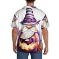 thumbnail image 5 of Fotbe Halloween Gnome With Pumpkins print Short Sleeve Button Down Shirts for Men Casual Summer Beach Wrinkle Free Shirt-3X-Large, 5 of 7