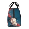 thumbnail image 4 of Horror Freddy Krueger Portable Lunch Bag, Insulated Lunch Box Reusable Lunch Totes Bag For Camping Hiking Travel Picnic, 4 of 8
