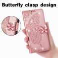 thumbnail image 2 of Allytech Compatible with Google Pixel 8 Case Embossed Diamond Butterfly Glitter Bling Case with Card Holder Stand Flip Wallet Shockproof Protective Cover for Google Pixel 8 5G Crystal Rosegold, 2 of 9