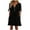 Black dresses for women, variant on Baikeli Cheap Dresses Women's Fashion Solid Color Short Sleeve V-Neck Mid-Calf Dress Casual Dresses for Women 2024