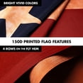 thumbnail image 5 of G128 Combo Pack: 6 Ft Tangle Free Aluminum Spinning Flagpole (Black) & Texas Tea-Stained Flag 3x5 Ft, LiteWeave Pro Series Printed 300D Polyester | Pole with Flag Included, 5 of 9