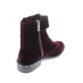 thumbnail image 2 of Vince Camuto Womens Talorini Studded Velvet Combat Boots Red 9 Medium (B,M), 2 of 2