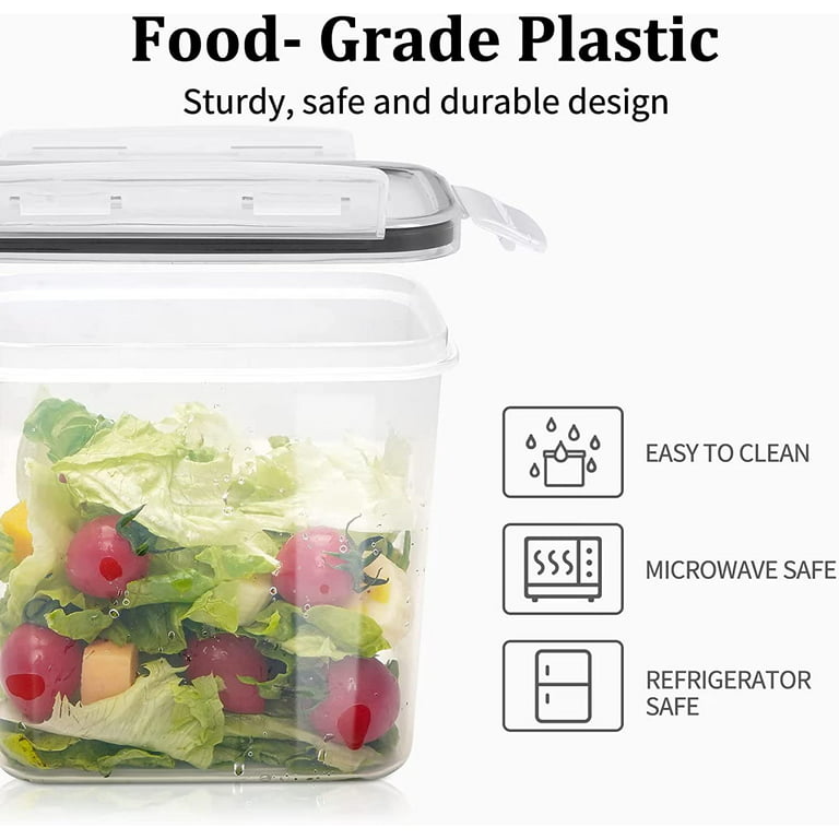Sanmadrola Airtight Plastic Food Storage Containers with Lids for