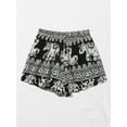 thumbnail image 3 of Plus Size Tribal & Elephant Print Shorts, 3 of 5