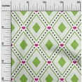 thumbnail image 2 of oneOone Cotton Poplin Green Fabric Check Sewing Craft Projects Fabric Prints By Yard 42 Inch Wide, 2 of 4