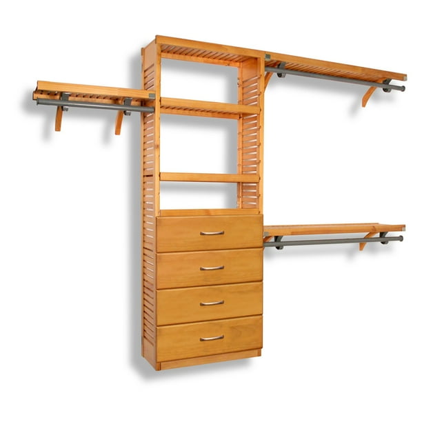 John Louis Home 12In.Deep Premier 4Drawer Closet Organizer Walmart