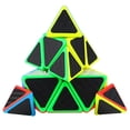 thumbnail image 3 of Cubo de velocidad piramidal Jadeshay juguete rompecabezas giratorio de fibra de carbono 3x3, 3 of 9