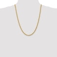 thumbnail image 4 of Diamond2Deal 14k Yellow Gold 5mm Regular Rope Chain Necklace for Women 24", 4 of 6