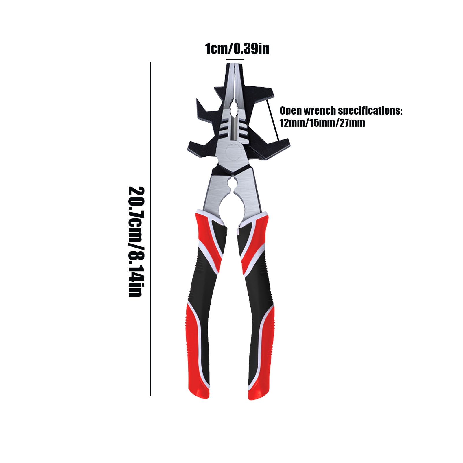 Welding Pliers, 8 Inch High Carbon Steel Welding Pliers For Electrical, Anti Rust Multi Functional Non slip Comfort Handles Wire Cutter Pliers For Electrical, Mechanical