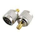 thumbnail image 1 of Conector macho N a conector hembra SMA, adaptador coaxial RF, galvanizado, 1 of 1
