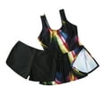 thumbnail image 3 of Women's Plus Size Athletic Swimwear Two Tops with Swim Shorts L-4XL, 3 of 9