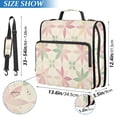 thumbnail image 2 of FORMRS Zipper Binder with Shoulder Strap 2-inch Ring 500 Sheet Capacity File Bag, Light Pink Geometric, 2 of 5
