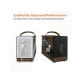 thumbnail image 2 of Montech Heritage PRO White White Steel / Leather / Tempered Glass Micro ATX/Mini ITX (Backplane) Computer Case, 2 of 5