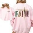 thumbnail image 4 of Christian Sweatshirt, Double Sided Faith Bible Verse Religious Jesus Pullover, Unisex Casual Cotton Graphic Top, Christian Gift for Him or Her, 4 of 7