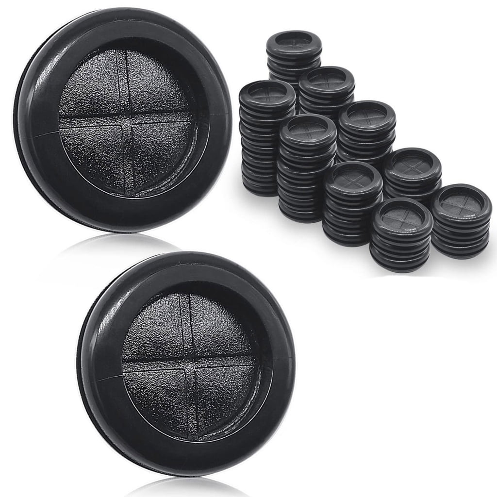 30Pcs Closed Rubber Grommets Firewalls Solid Closed Hole Plug Rubber Hole Plugs Enduring Rubber Wire Hole Dust Plugs