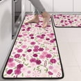 thumbnail image 2 of Kitchen Rugs Sets Of 2,Pink Pioneer Flower Pattern Anti Fatigue Kitchen Mat Rugs Non Slip Washable,Decorative Kitchen Floor Mats for Kitchen,Sink,Laundry,17"x47"+17"x47", 2 of 5