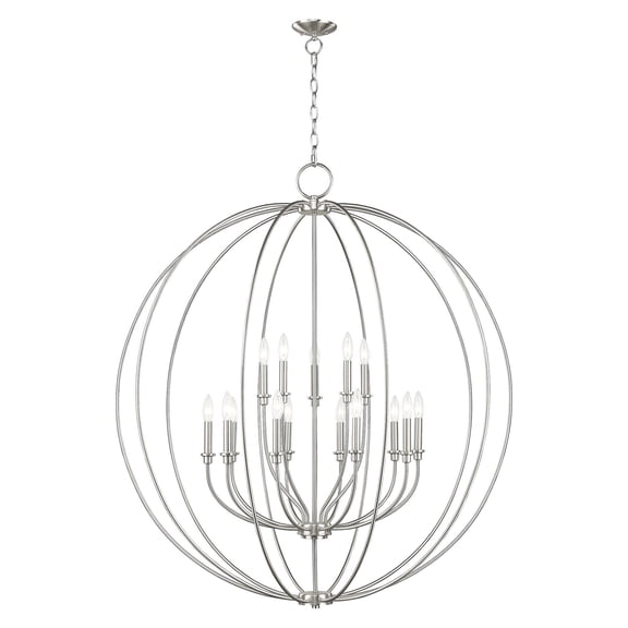 Livex Lighting - Milania - 15 Light Foyer Chandelier in Farmhouse Style - 42