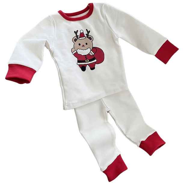 Ropa de otoño e invierno para niños, de algodón, suave, con dibujos animados, estilo navideño