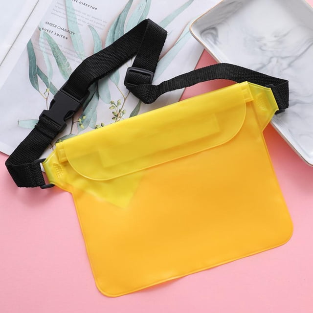 Cangurera Cangurera Tmvgtek Bolsa De Natación Impermeable Para Teléfono Móvil, Riñonera De Buceo A La Deriva (Amarillo)