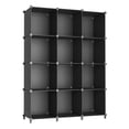 thumbnail image 1 of AWTATOS Organizador de almacenamiento en cubos, estantes de almacenamiento para armario, almacenamiento de plástico apilable, estantería de 12 cubos, organizador de almacenamiento ideal para armario,, 1 of 5